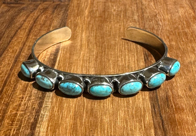 7 Stone Kingman Turquoise Cuff