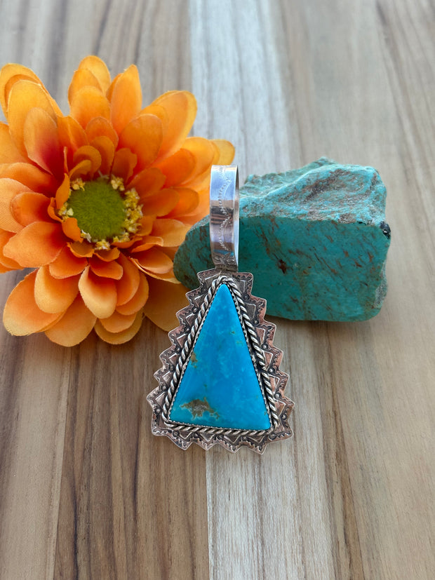 Turquoise Triangle Pendant