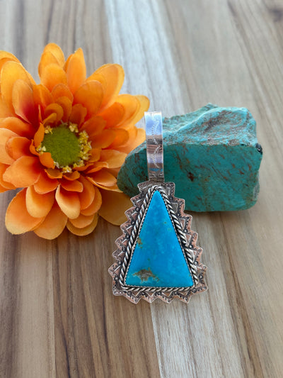 Turquoise Triangle Pendant