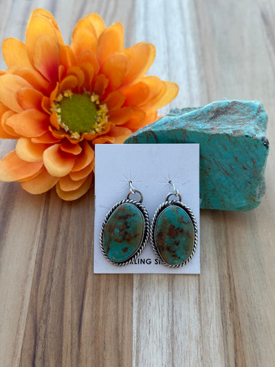 Kingman Oval Dangle Earrings