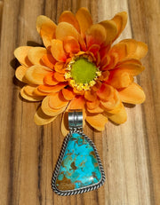 Kingman Mosaic Turquoise Pendant