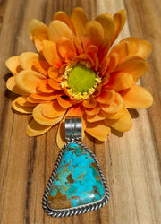 Kingman Mosaic Turquoise Pendant