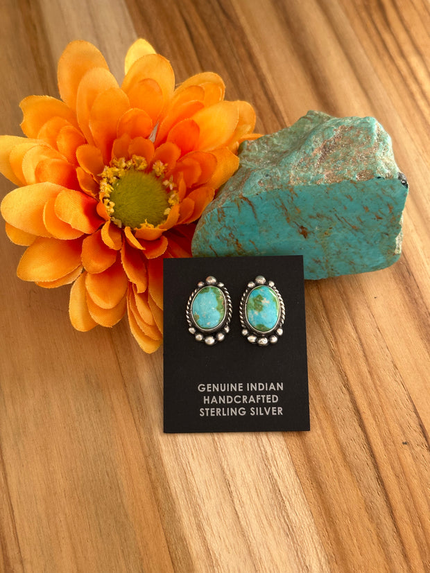 Oval Stud Earrings