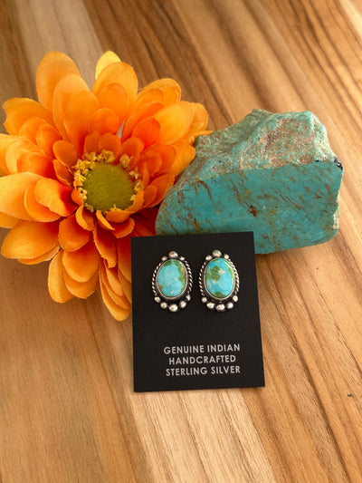Oval Stud Earrings
