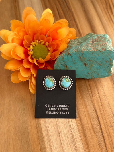 Oval Stud Earrings