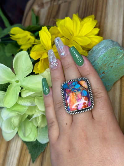 Dalia Crush Square ring