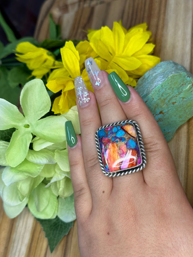 Dalia Crush Square ring