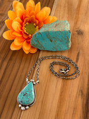 Kingman Teardrop Necklace