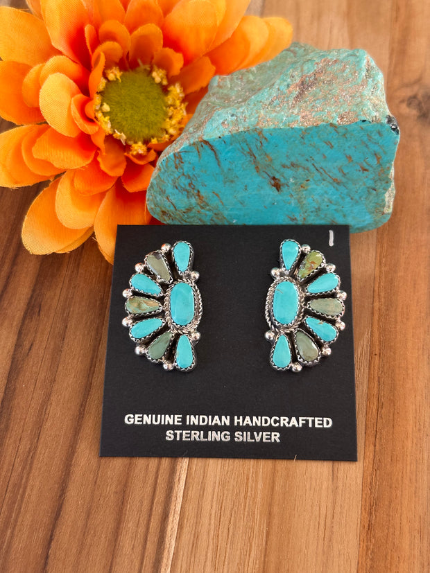 Kingman Half Cluster Earrings