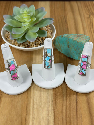 Cotton Candy Adjustable bar Ring