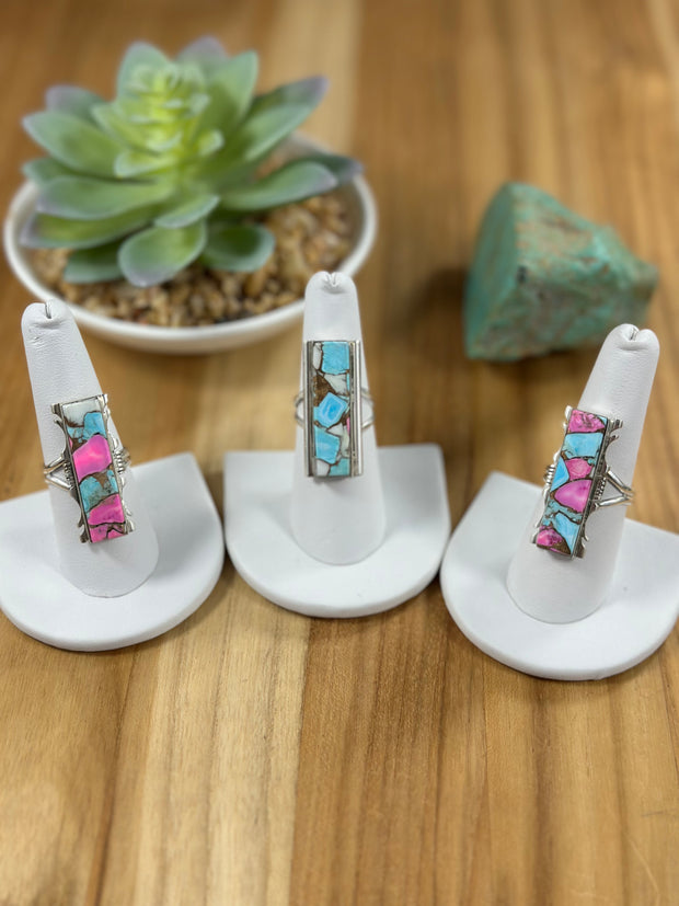 Cotton Candy Adjustable bar Ring