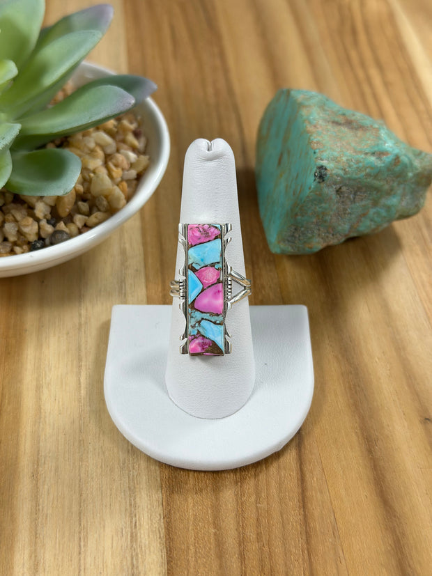 Cotton Candy Adjustable bar Ring
