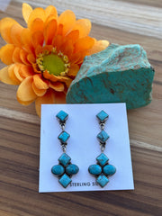 Kingman Turquoise Dangle Earrings