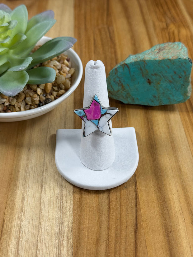 Cotton Candy Star Ring