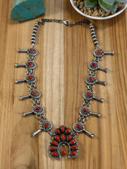 Coral Cluster Necklace