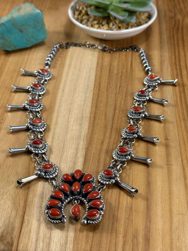 Coral Cluster Necklace