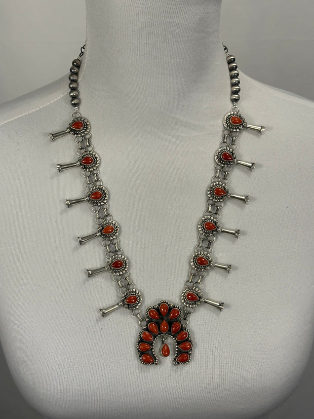 Coral Cluster Necklace