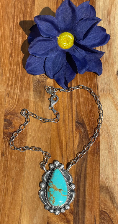 Turquoise Fixed Pendant Necklace