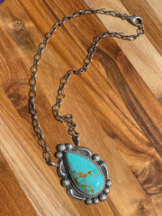 Turquoise Fixed Pendant Necklace