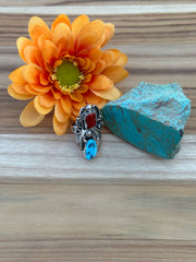 2 Stone Coral Ring