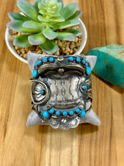 Sterling Kingman Horse Saddle Cuff