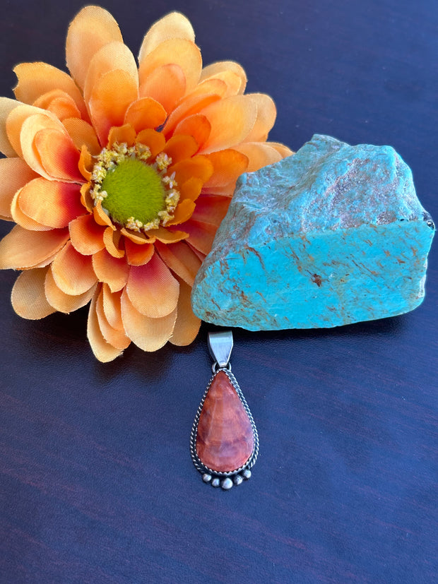Orange Spiny Pendant
