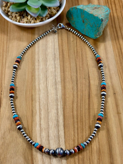 Multi-Color Bead Necklace