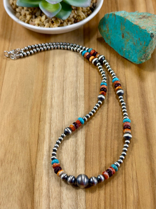 Multi-Color Bead Necklace