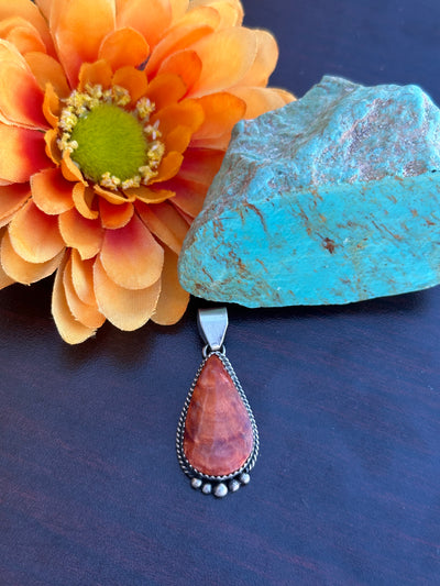 Orange Spiny Pendant