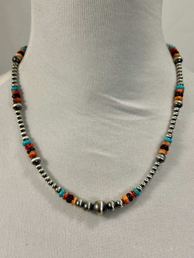 Multi-Color Bead Necklace