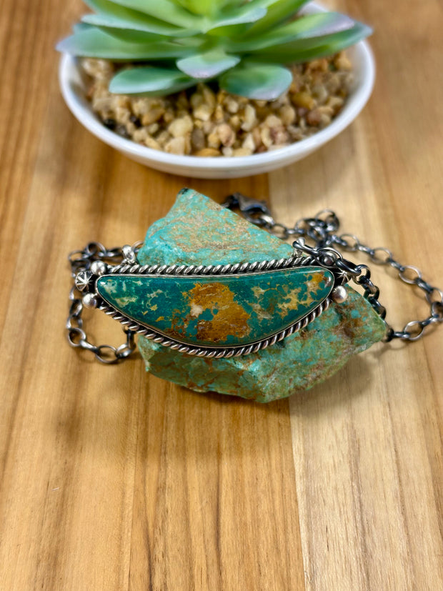Royston Fixed Pendant Boat Necklace