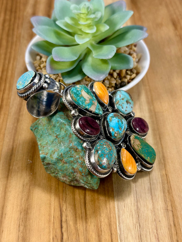 Multi-Gem Cluster Pendant
