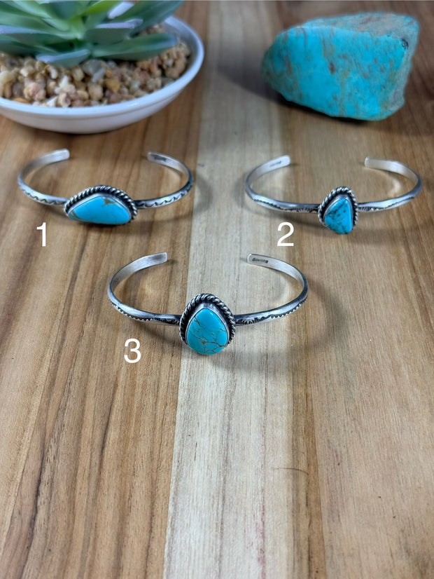 Single Stone Kingman Bracelet