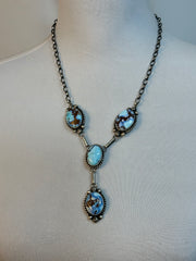 Golden Hills Lariat Necklace and Earrings