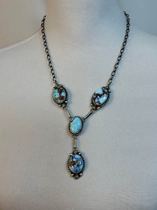 Golden Hills Lariat Necklace and Earrings