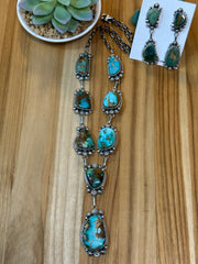 Roysten Lariat Necklace and Earrings