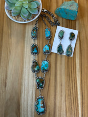 Roysten Lariat Necklace and Earrings