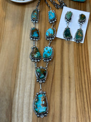 Roysten Lariat Necklace and Earrings