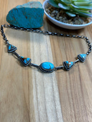 #8 Oval & Triangle Choker Necklace