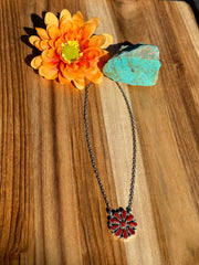 Coral Cluster Necklace