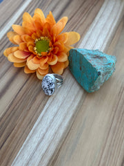 White Oval Ring
