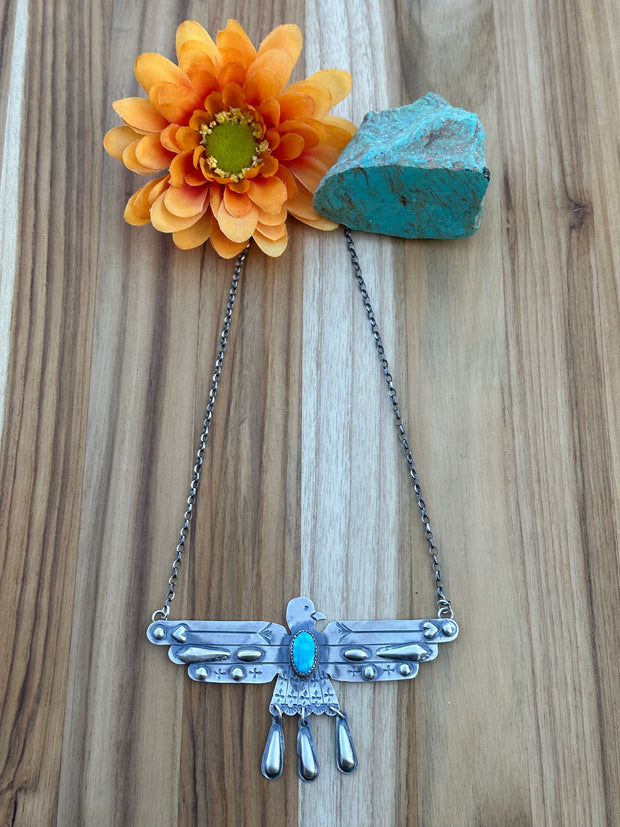 Turquoise Bird Necklace