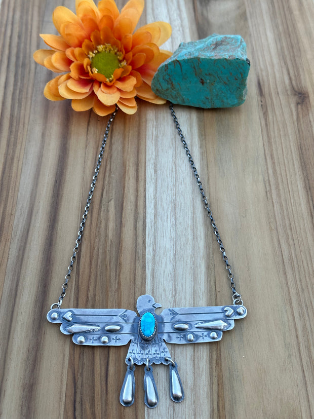 Turquoise Bird Necklace