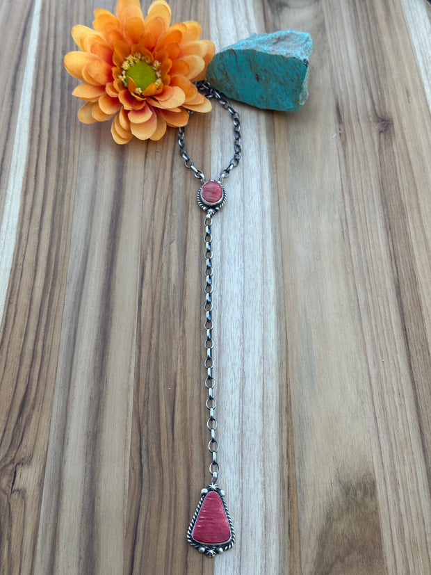 Spiny 2 Stone Necklace