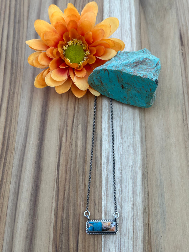Orange Crush Bar Necklace
