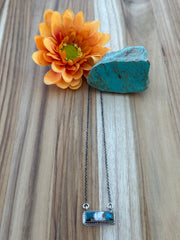 Kingman Turquoise Bar Necklace