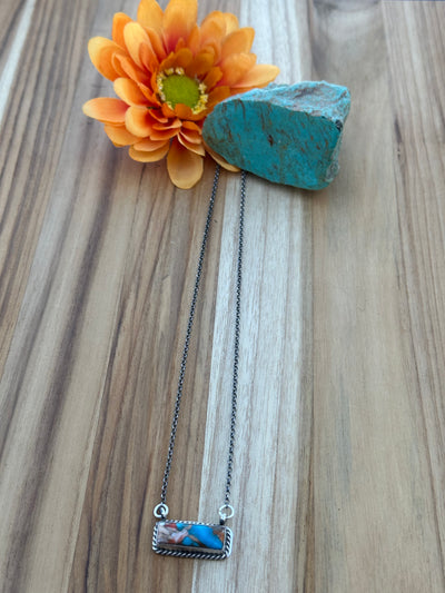 Orange Crush Bar Necklace