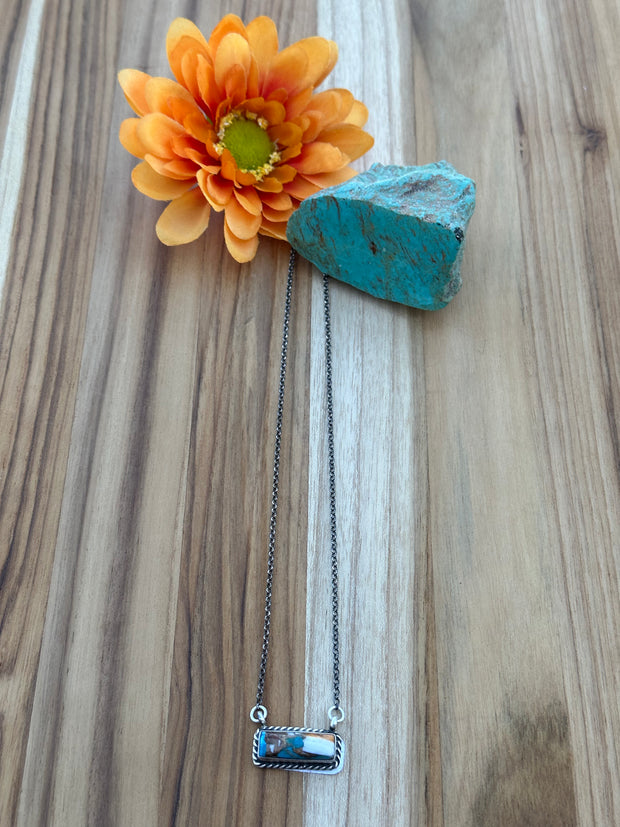 Orange Crush Bar Necklace
