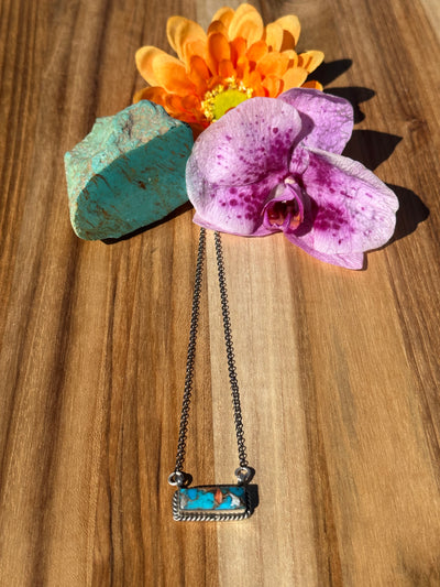 Orange Crush Bar Necklace