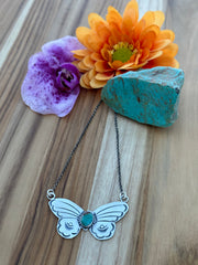 Turquoise Butterfly Necklace